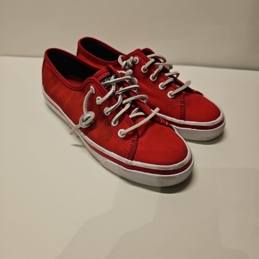 Sperry Top-Sider x Jaws Movie Womens US 6M Shoes Seacoast Red White STS97115